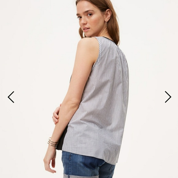 Loft Pinstripe Tank - Picture 2 of 5